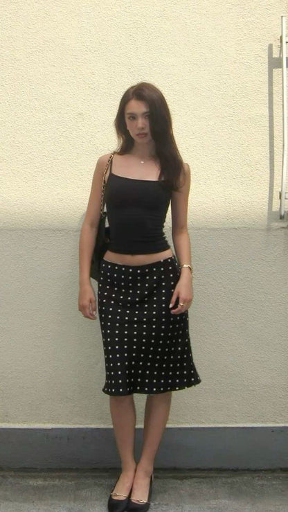 Polka dot skirt