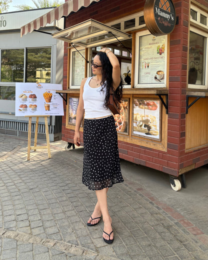 Polka dot skirt