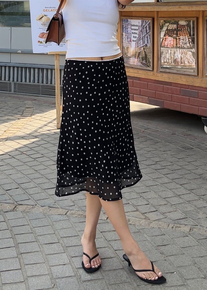 Polka dot skirt