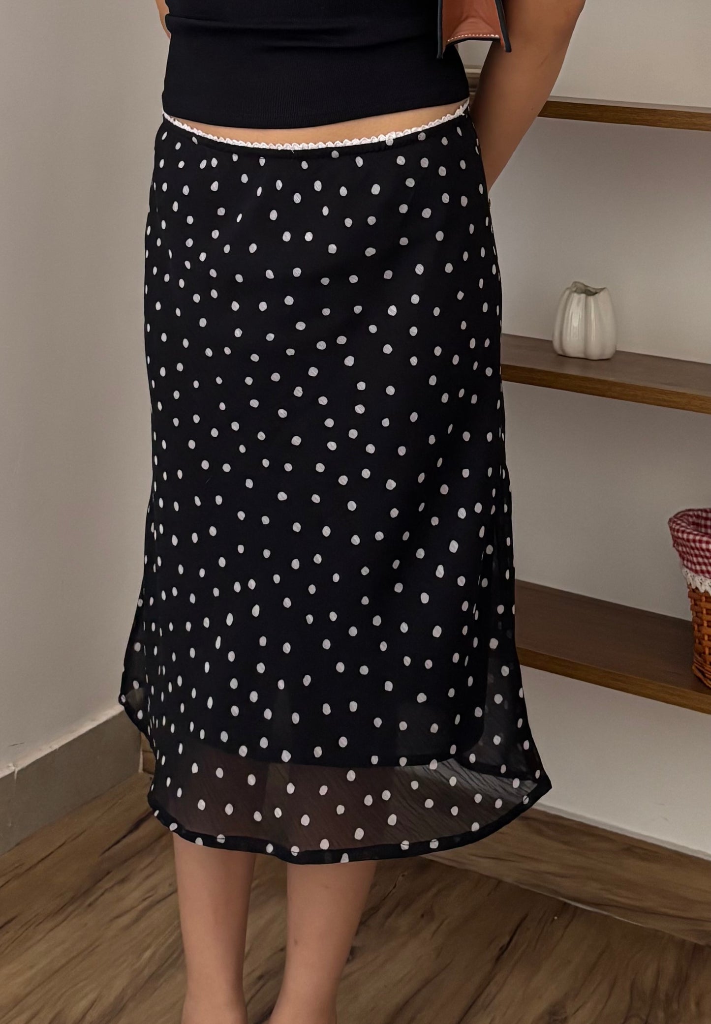 Polka dot skirt
