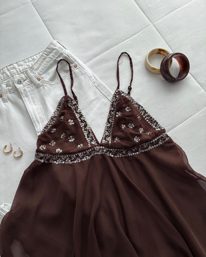 Mocha muse top