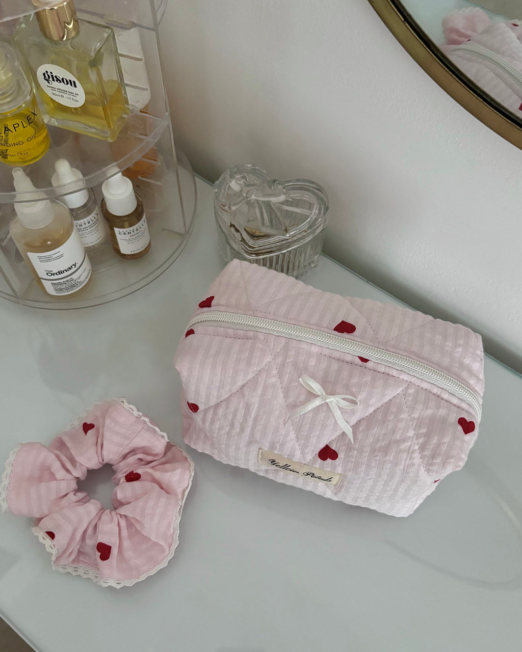 PINK HEART POUCH