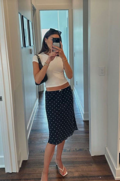 Polka dot skirt
